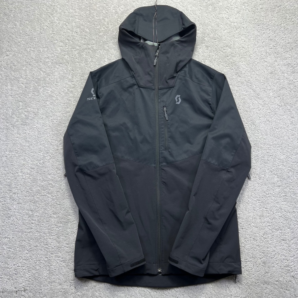 Scott Jacket Mens Large  Black‎ Hooded Softshell Performance Techwear Gorpcore